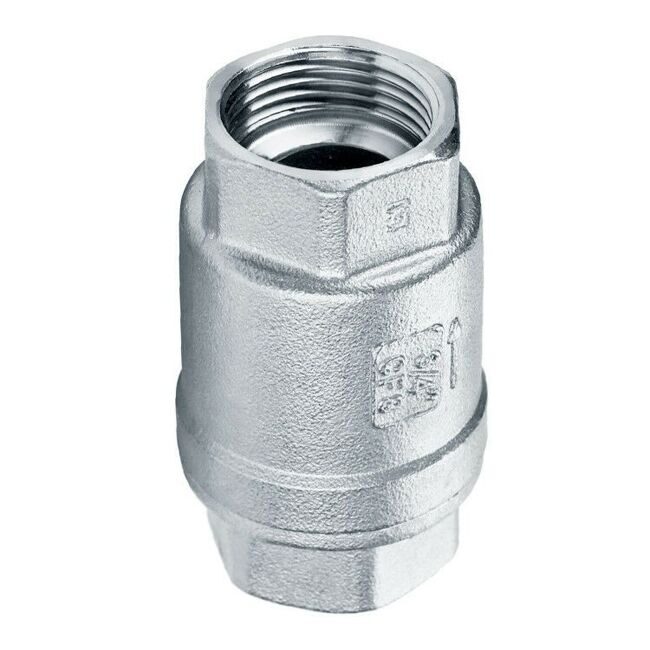 Клапан обратный муфтовый AISI 304 3/4"